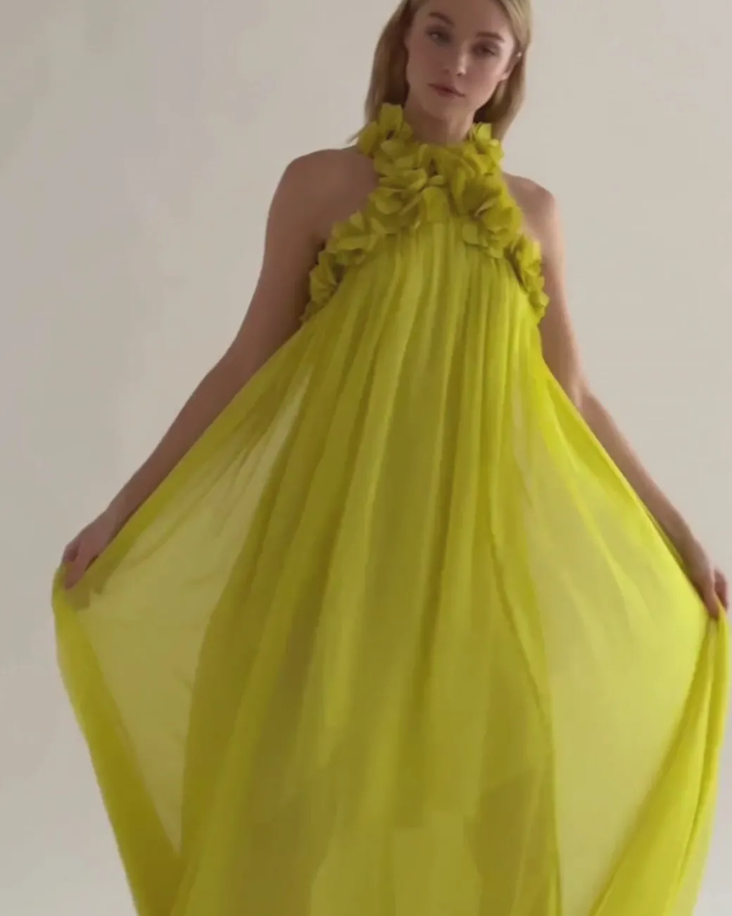 PatBO Hand-Embroidered 3D Gown (FINAL SALE)- Dresses & Jumpsuits