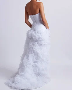PatBO Hand-Embroidered Strapless Gown (EXCLUSIVE)- Dresses & Jumpsuits