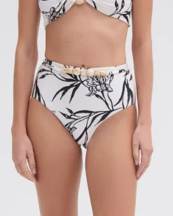 PatBO IRIS HIGH WAIST BIKINI BOTTOM- Bikinis|Matching Sets