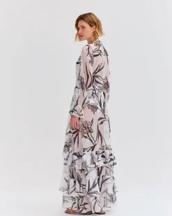 PatBO IRIS MAXI ROBE- Cover-ups