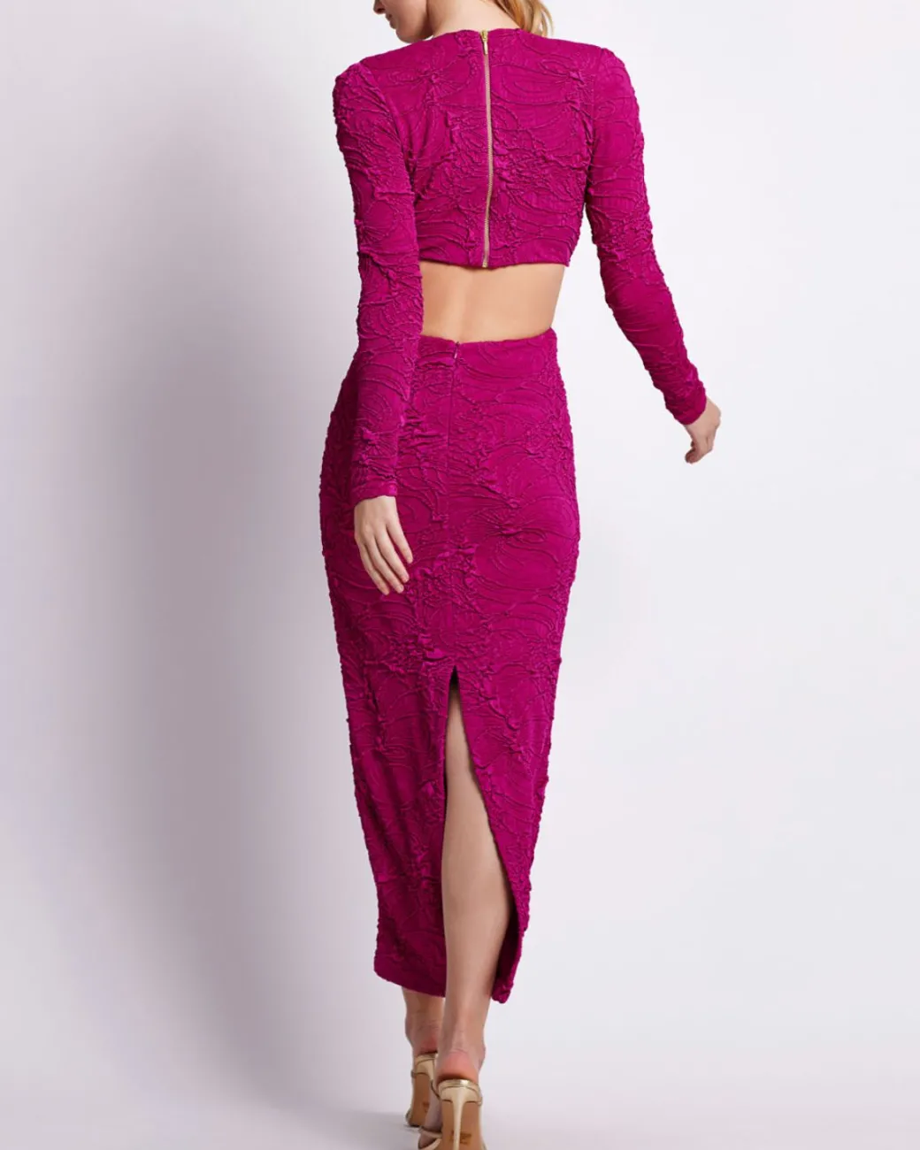 PatBO Jacquard Cut-Out Maxi Dress- Dresses & Jumpsuits