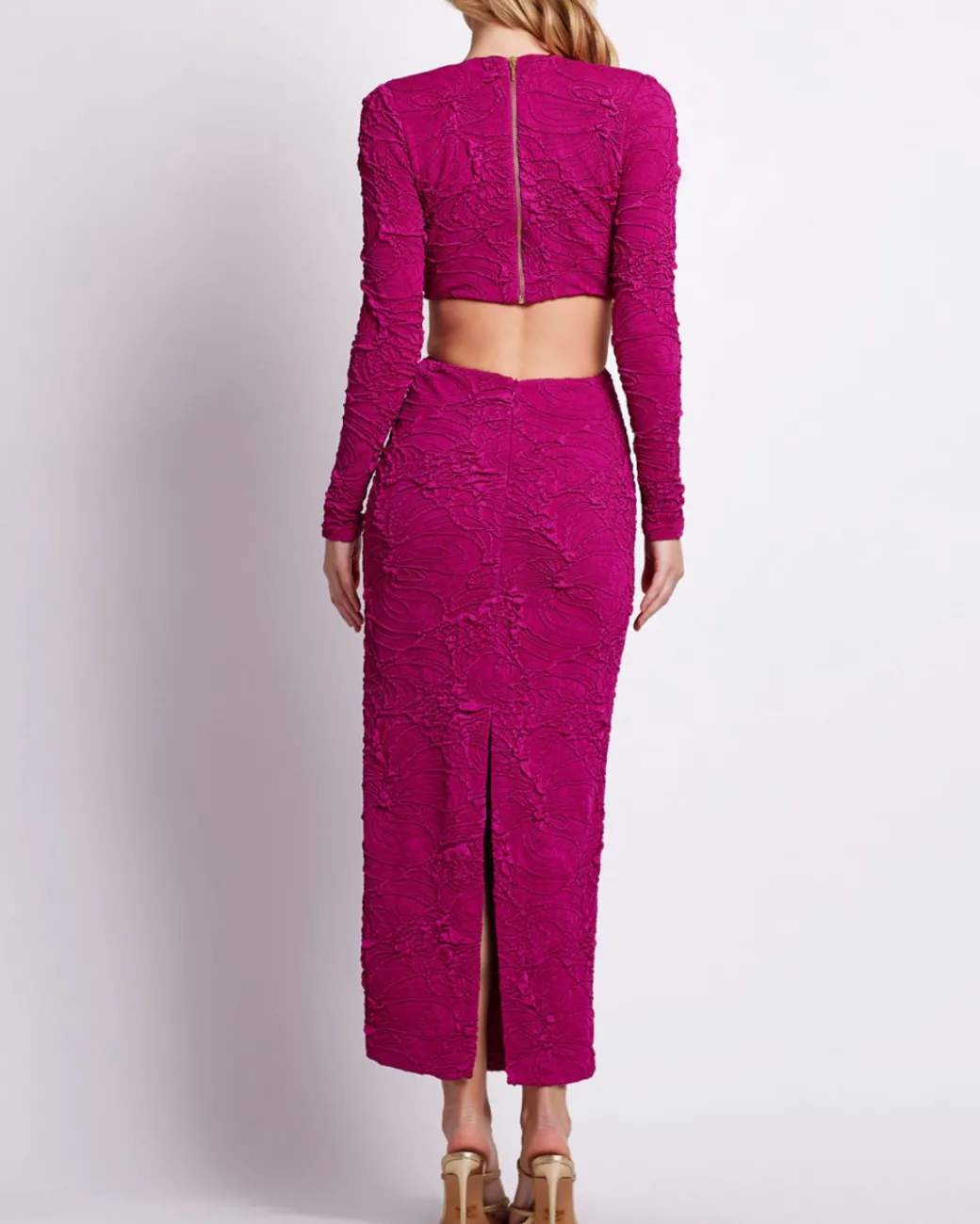 PatBO Jacquard Cut-Out Maxi Dress- Dresses & Jumpsuits