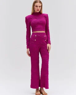 PatBO Jacquard Flare Pants- Matching Sets|Bottoms