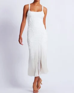 PatBO Jacquard Fringe Maxi Dress (FINAL SALE)- Dresses & Jumpsuits