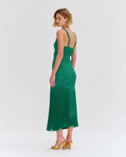 PatBO Jacquard Fringe Maxi Dress (FINAL SALE)- Dresses & Jumpsuits