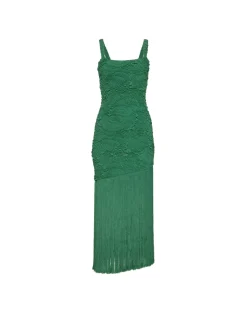 PatBO Jacquard Fringe Maxi Dress (FINAL SALE)- Dresses & Jumpsuits
