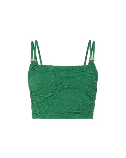 PatBO Jacquard Square Top (FINAL SALE)- Tops & Bodysuits
