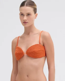 PatBO JERSEY SANDS BRAIDED BIKINI TOP- Bikinis|Matching Sets