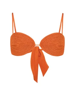 PatBO JERSEY SANDS BRAIDED BIKINI TOP- Bikinis|Matching Sets