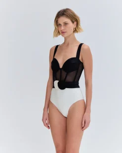 PatBO JERSEY SANDS CORSET BODYSUIT- One Pieces