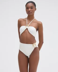 PatBO JERSEY SANDS STONE BIKINI TOP- Bikinis|Matching Sets