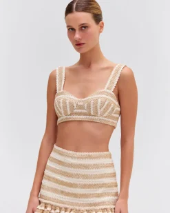 PatBO JUTE BRALETTE TOP- Matching Sets|Tops & Bodysuits