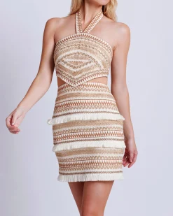 PatBO JUTE HALTERNECK MINI DRESS- Dresses & Jumpsuits