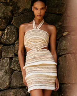 PatBO JUTE HALTERNECK MINI DRESS- Dresses & Jumpsuits