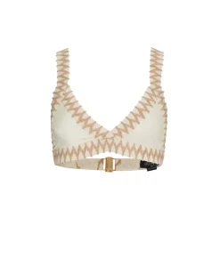 PatBO JUTE TRIM BIKINI TOP- Bikinis