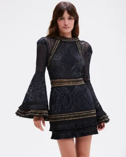 PatBO LACE AND FRINGE MINI DRESS- Dresses & Jumpsuits