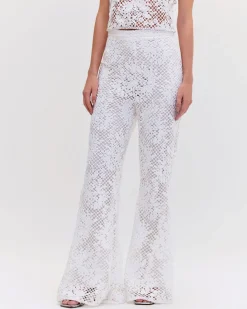 PatBO LACE WIDE LEG PANT- Bottoms