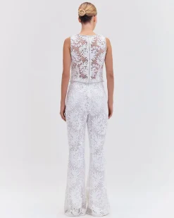 PatBO LACE WIDE LEG PANT- Bottoms
