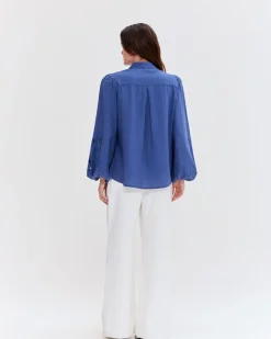 PatBO Linen Shirt (FINAL SALE)- Tops & Bodysuits