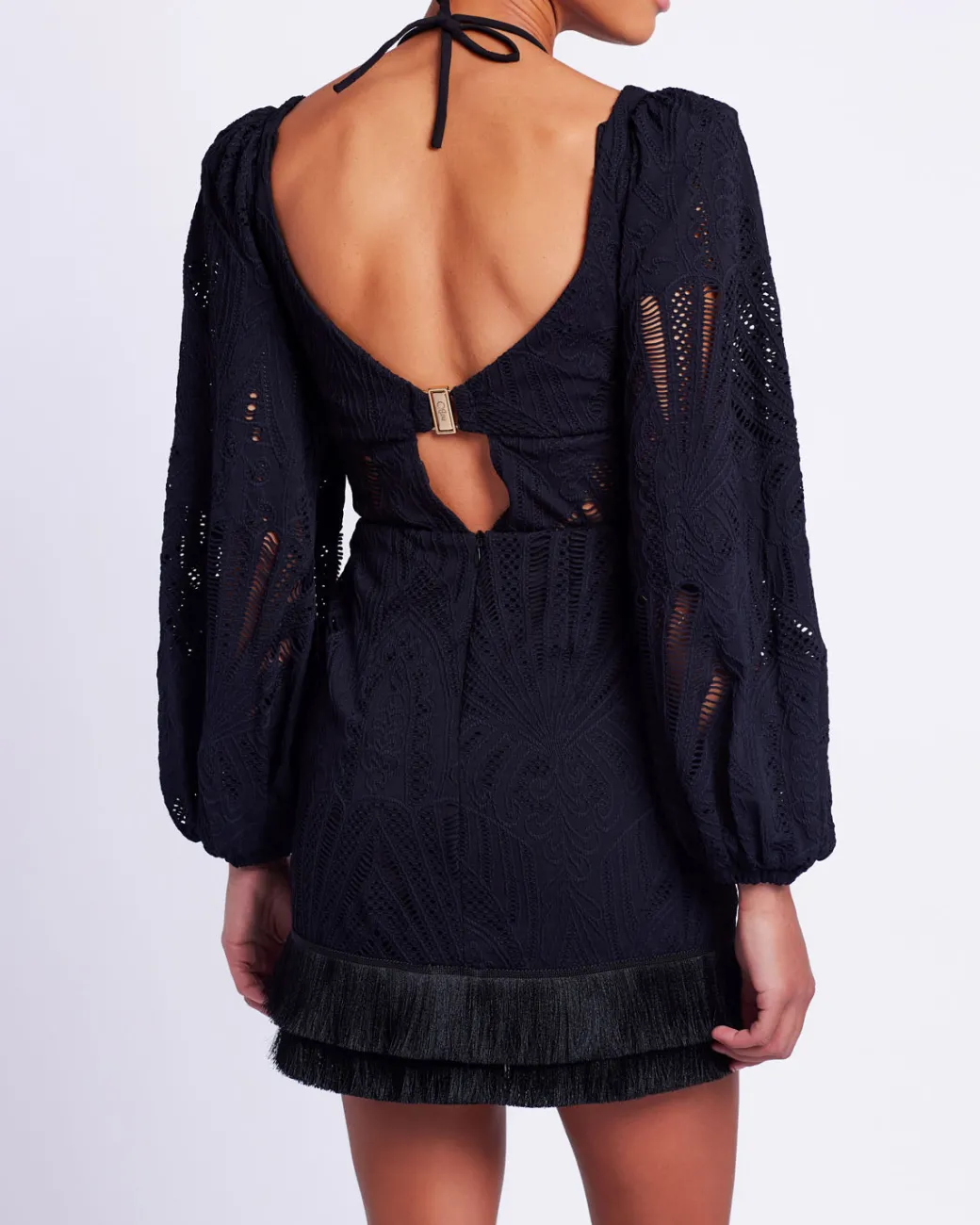 PatBO Long Sleeve Lace Mini Dress (FINAL SALE)- Dresses & Jumpsuits
