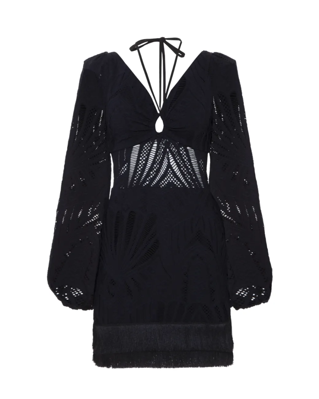 PatBO Long Sleeve Lace Mini Dress (FINAL SALE)- Dresses & Jumpsuits