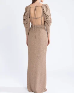 PatBO LUREX BUSTIER MAXI DRESS (FINAL SALE)- Dresses & Jumpsuits
