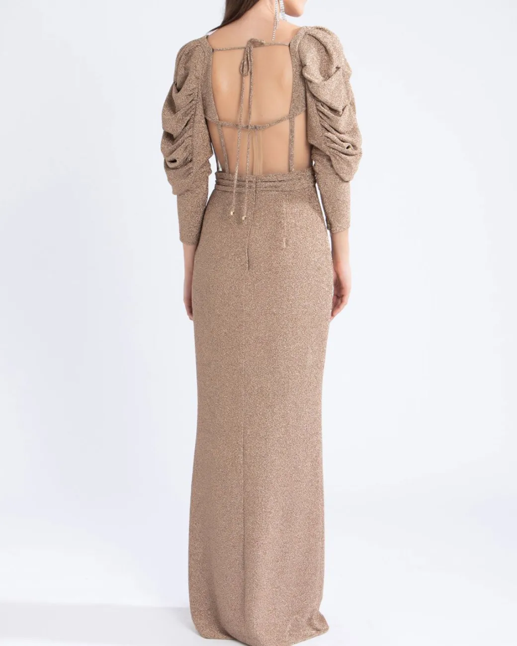 PatBO LUREX BUSTIER MAXI DRESS (FINAL SALE)- Dresses & Jumpsuits