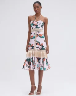 PatBO Magnolia Fitted Midi Dress (FINAL SALE)- Dresses & Jumpsuits