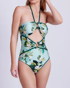 PatBO Magnolia Halterneck One Piece (EXCLUSIVE)- One Pieces