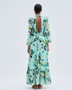 PatBO Magnolia Plunge Maxi Dress (FINAL SALE)- Beach Dresses