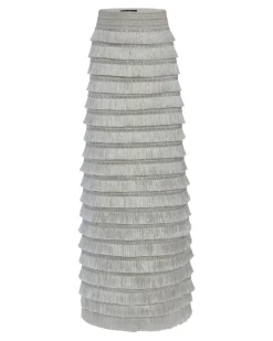 PatBO Metallic Fringe Maxi Skirt- Matching Sets|Bottoms
