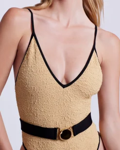 PatBO Metallic Jacquard One Piece- One Pieces