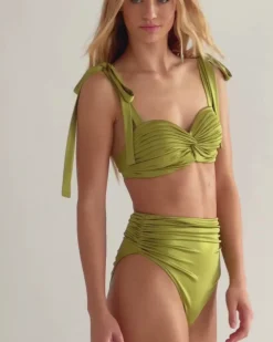 PatBO Metallic Jersey Bikini Bottom (FINAL SALE)- Bikinis