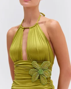 PatBO Metallic Jersey Bodysuit (FINAL SALE)- Bikinis|Matching Sets