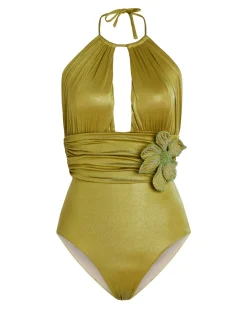PatBO Metallic Jersey Bodysuit (FINAL SALE)- Bikinis|Matching Sets