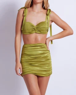 PatBO Metallic Jersey Bralette (FINAL SALE)- Bikinis|Matching Sets