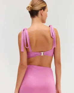 PatBO Metallic Jersey Bralette (FINAL SALE)- Matching Sets|Tops & Bodysuits