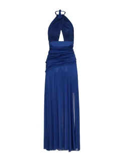 PatBO Metallic Jersey Halterneck Maxi Dress- Dresses & Jumpsuits