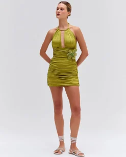 PatBO Metallic Jersey Mini Skirt (FINAL SALE)- Cover-ups|Matching Sets