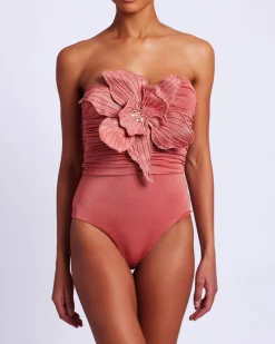 PatBO Metallic Jersey Orchid Bodysuit (FINAL SALE)- Tops & Bodysuits