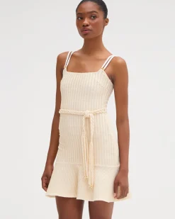 PatBO METALLIC KNIT MINI DRESS- Dresses & Jumpsuits