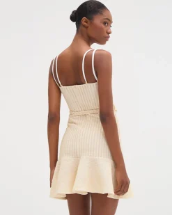 PatBO METALLIC KNIT MINI DRESS- Dresses & Jumpsuits