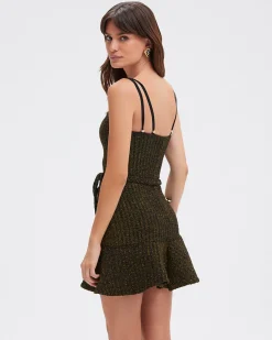 PatBO METALLIC KNIT MINI DRESS- Dresses & Jumpsuits