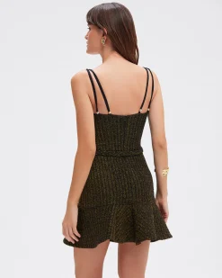 PatBO METALLIC KNIT MINI DRESS- Dresses & Jumpsuits