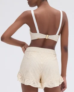 PatBO METALLIC KNIT SHORT- Cover-ups|Matching Sets