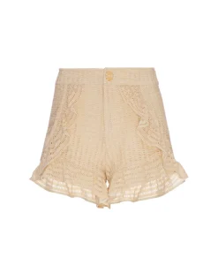 PatBO METALLIC KNIT SHORT- Cover-ups|Matching Sets