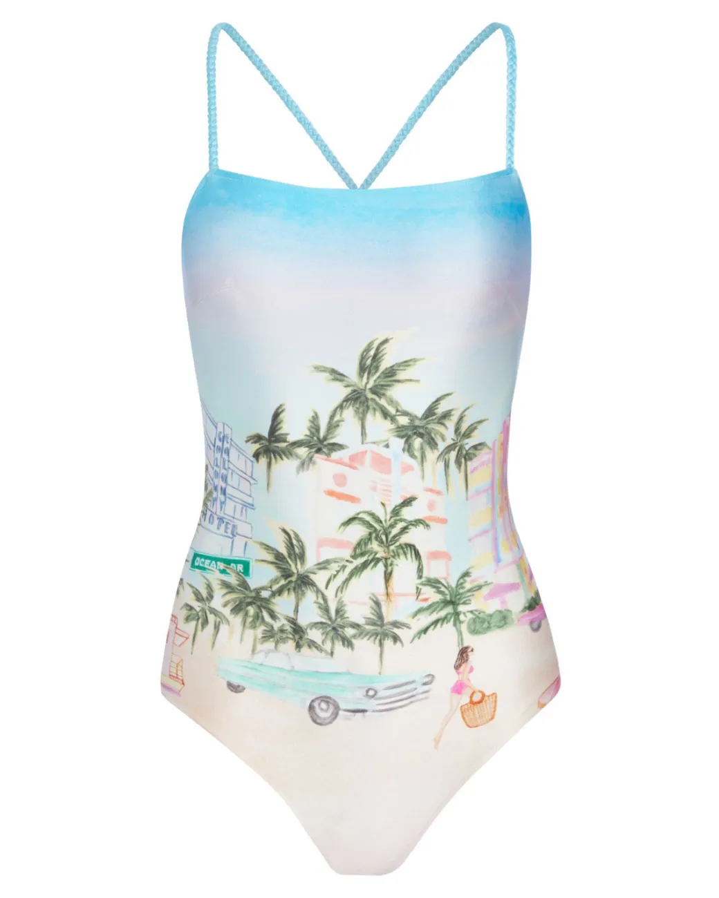 PatBO MIAMI PRINT SWIMSUIT (FINAL SALE)- One Pieces