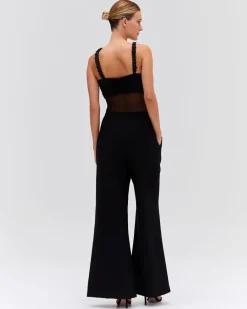PatBO Moonlight Cross-Front Bodysuit- Tops & Bodysuits