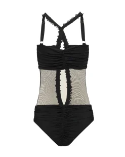 PatBO Moonlight Cross-Front Bodysuit- Tops & Bodysuits