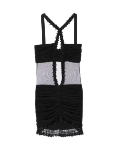 PatBO Moonlight Cross-Front Mini Dress (RUNWAY)- Dresses & Jumpsuits